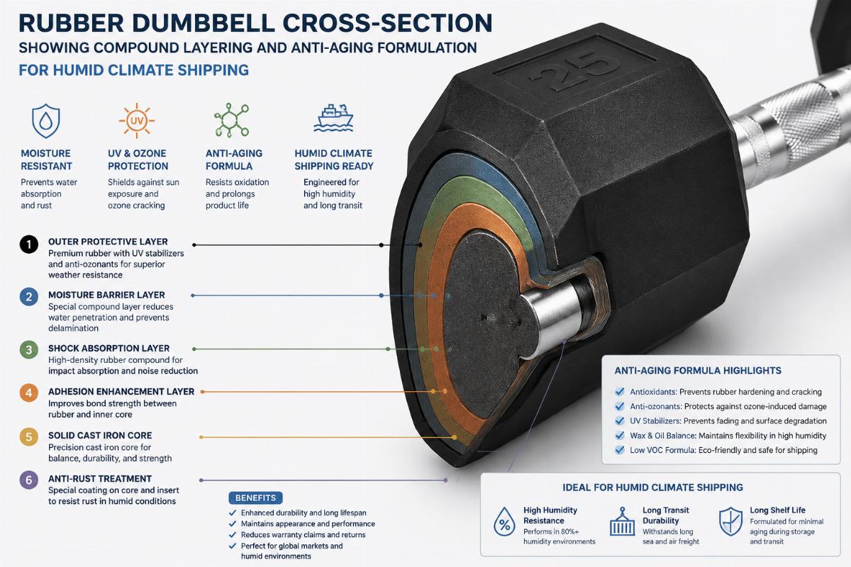 RD-Rubber Dumbbell Sub-Series Brazil Wholesale Supplier Guide