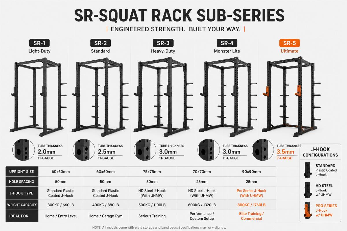 SR-Squat Rack Sub-Series Wholesale Supplier & Bulk OEM for Sale