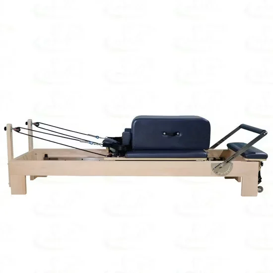 White Beech Wood Pilates Reformer Machine for Studio