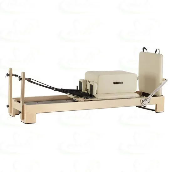 White Maple Pilates Reformer Core Training Bed for Studio