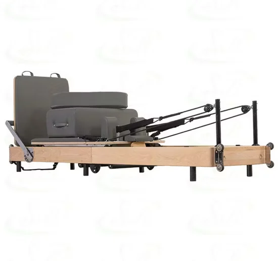 Wood Foldable Pilates Reformer Bed for Studio Use