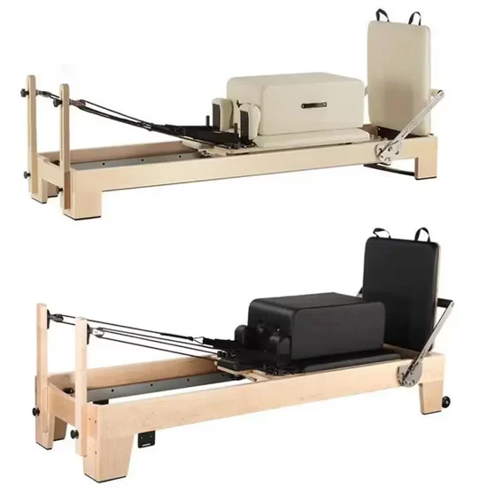 Wood Pilates Reformer White Oak Maple for Yoga Studio