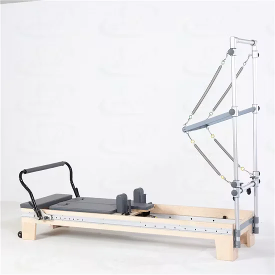 Wooden Maple Pilates Reformer Two-Way Sliding Ladder for Home Use